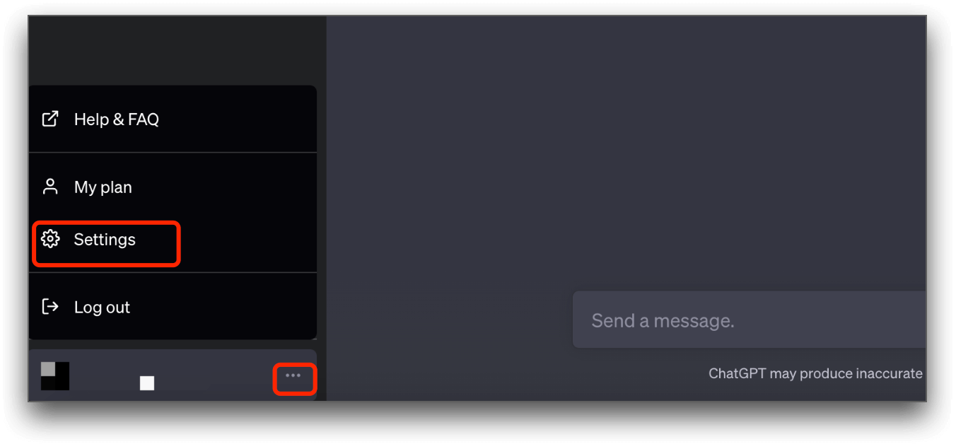 chatgpt settings