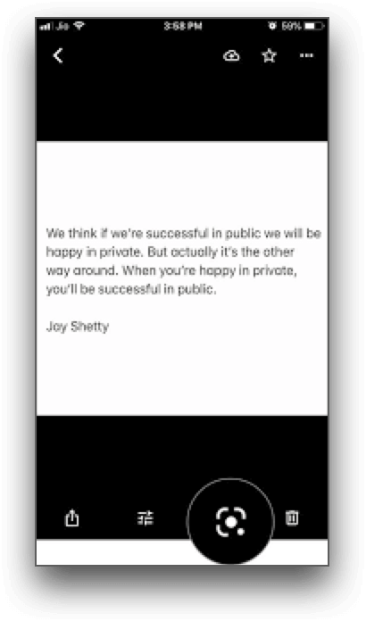 lens icon in android gallery